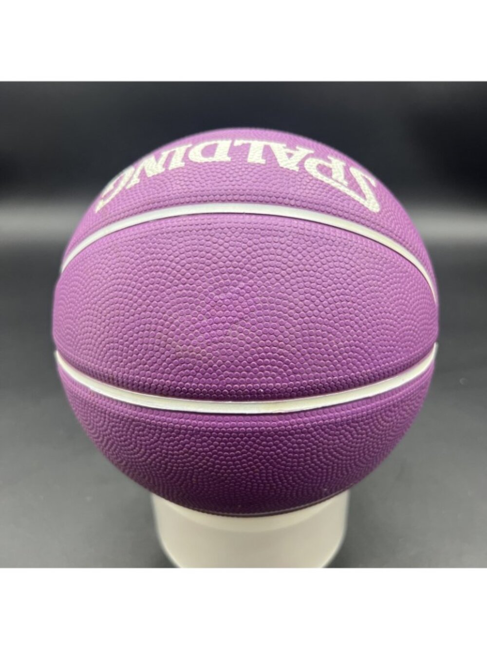 Vtg Spalding/LA LAKERS NBA Souvenir/Kid Toy Mini 7" Basketball; Purple/Yellow - Picture 4 of 11